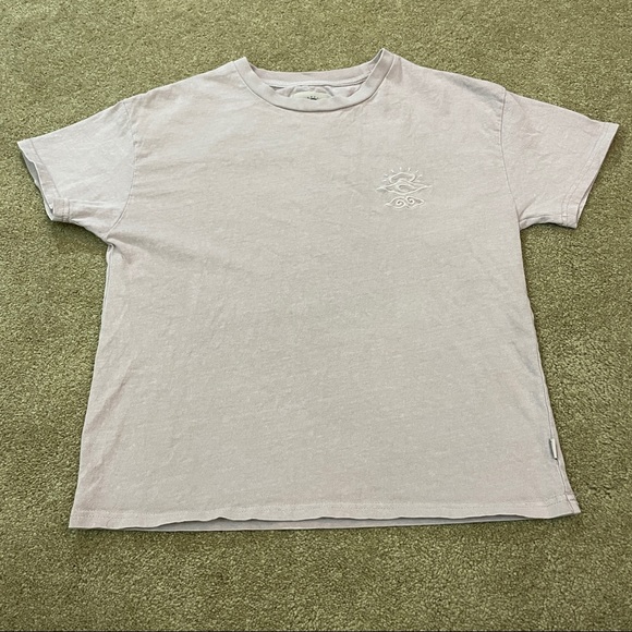 Rip Curl Tops - Rip Curl Lilac The Search Logo Tee Embroidered Crop Size S